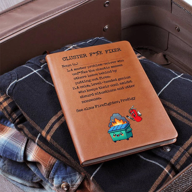 Funny Dumpster Fire Notebook