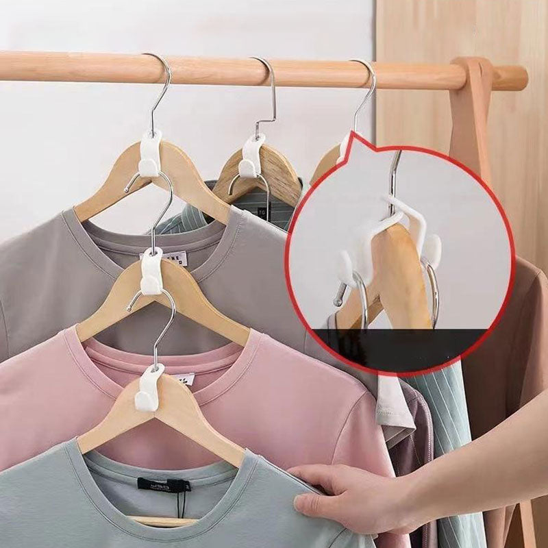 200 PCS - Clothes Hanger Connector Hooks