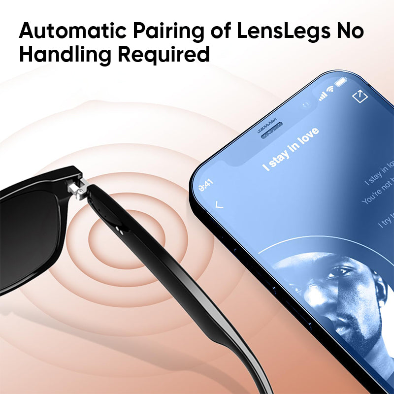 Wireless Headphone Smart Glasses for Music & Calling