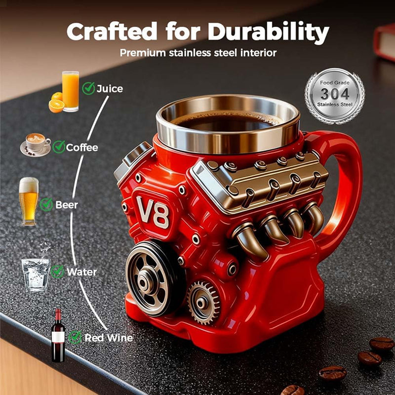 Ultimate V8 Engine Coffee Mug