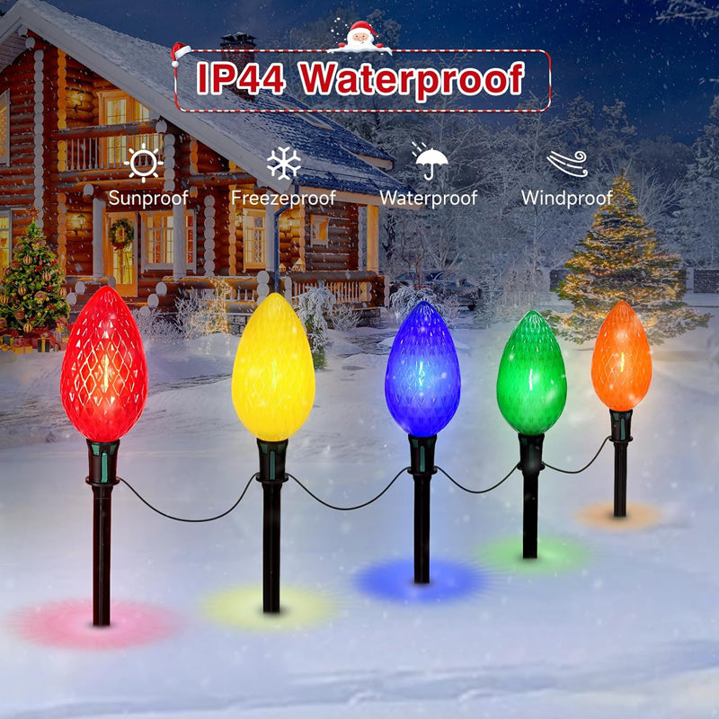 Diamond-Shaped Solar Stake Lights