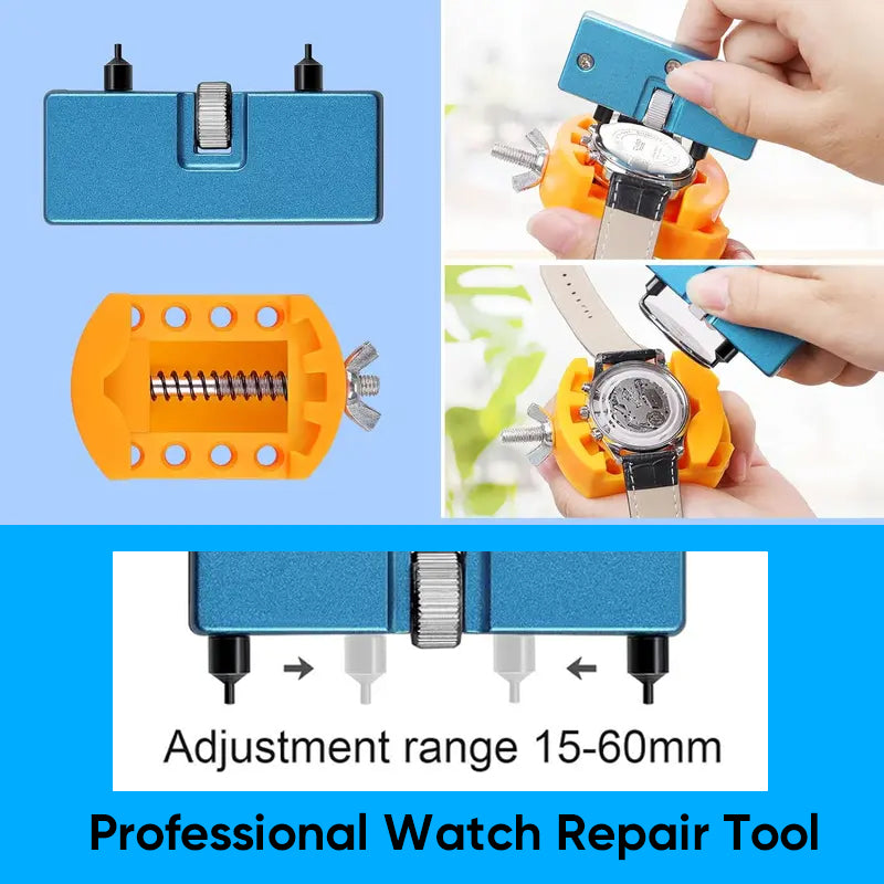 81-Piece Professional Watch Repair & Battery Replacement Tool Kit