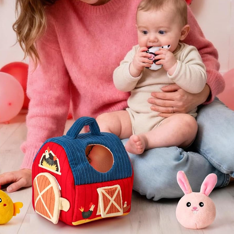 Surprise Barn with Stuffed Farm Animals