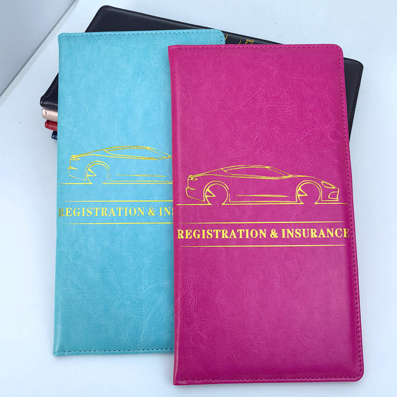 Car Insurance & License Leather Holder Wallet
