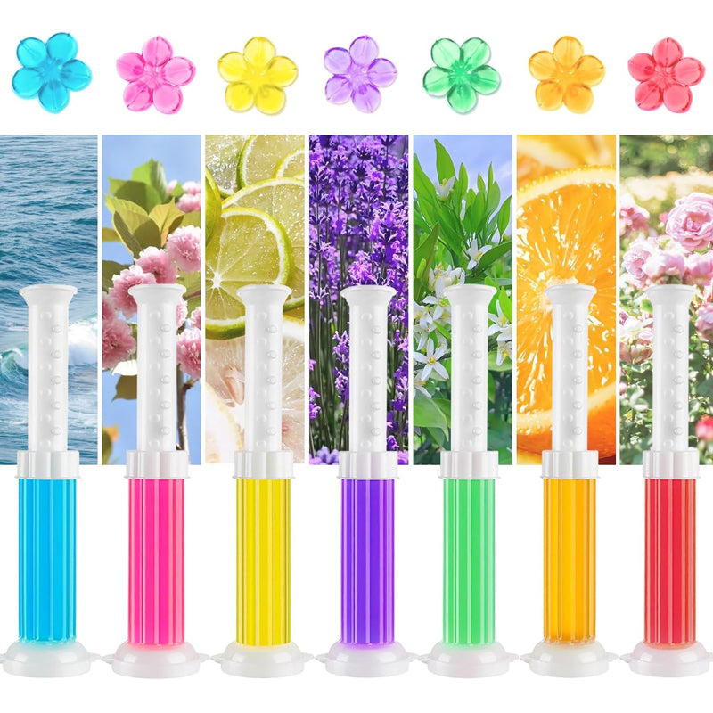 7 PCS Fragrant Flower Toilet Cleaning Gel