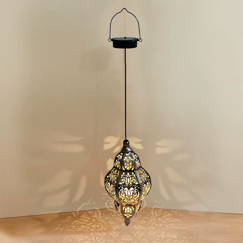 Solar Vintage Garden Decor Waterproof LED Lamp with Unique Design