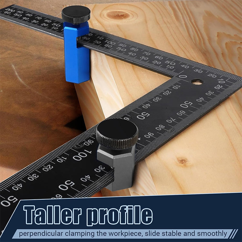 Right-angle ruler clamp