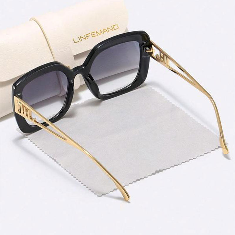 Unisex Vintage Trendy Large Frame Sunglasses