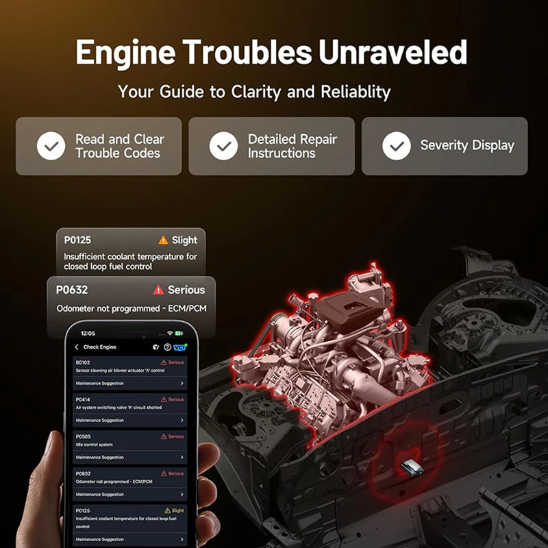 Bluetooth OBD2 Automotive Scanner