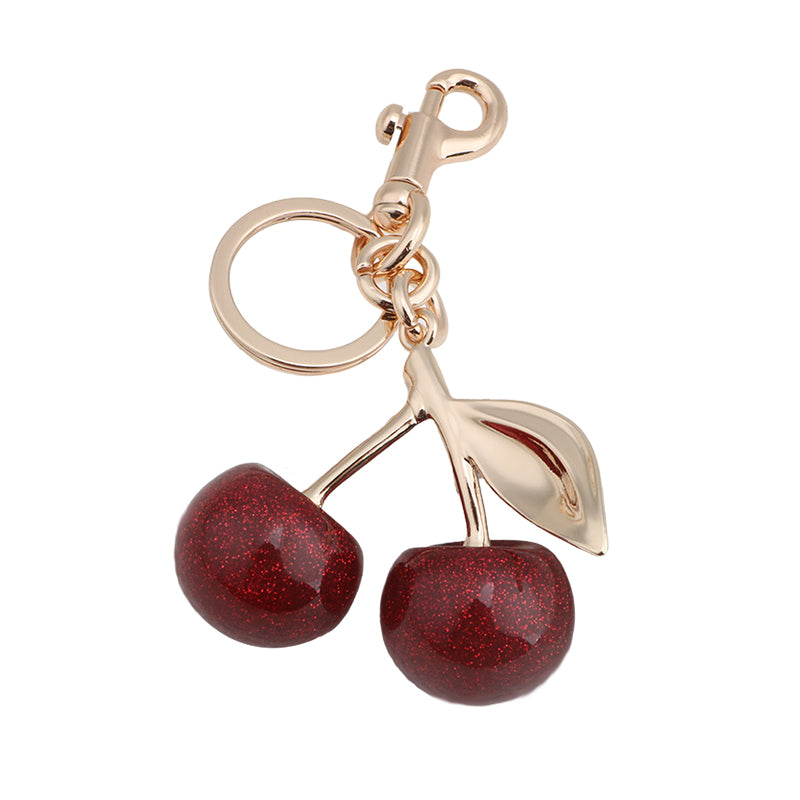 Cute Cherry Design Keychain