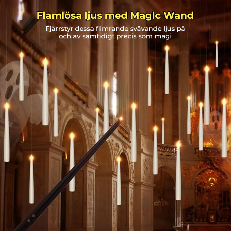 Flamlöst LED-ljus med Magic Wand-fjärrkontroll