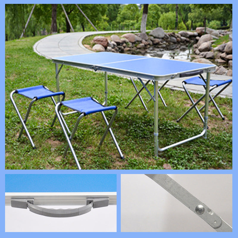 Folding Picnic Table with 4 Stools