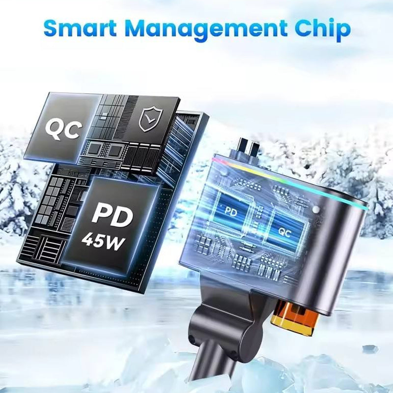 Retractable 5-in-1 Car Charger with Aromatherapy Diffuser