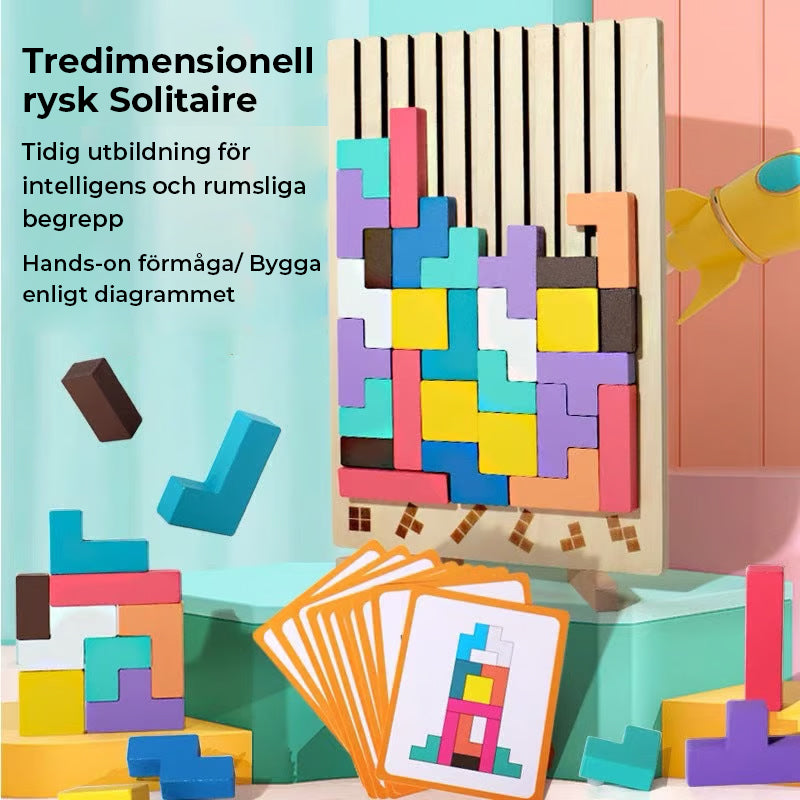 Stapelpusselset i trä