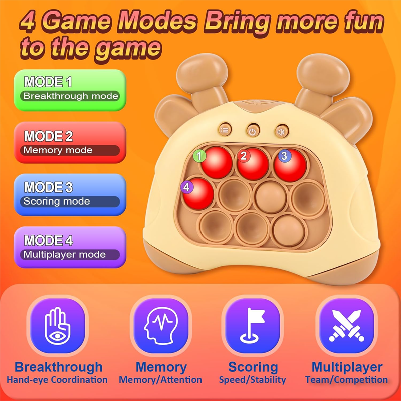 Electronic Quick Push Game Console