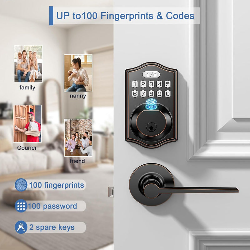 Smart Fingerprint Combination Lock
