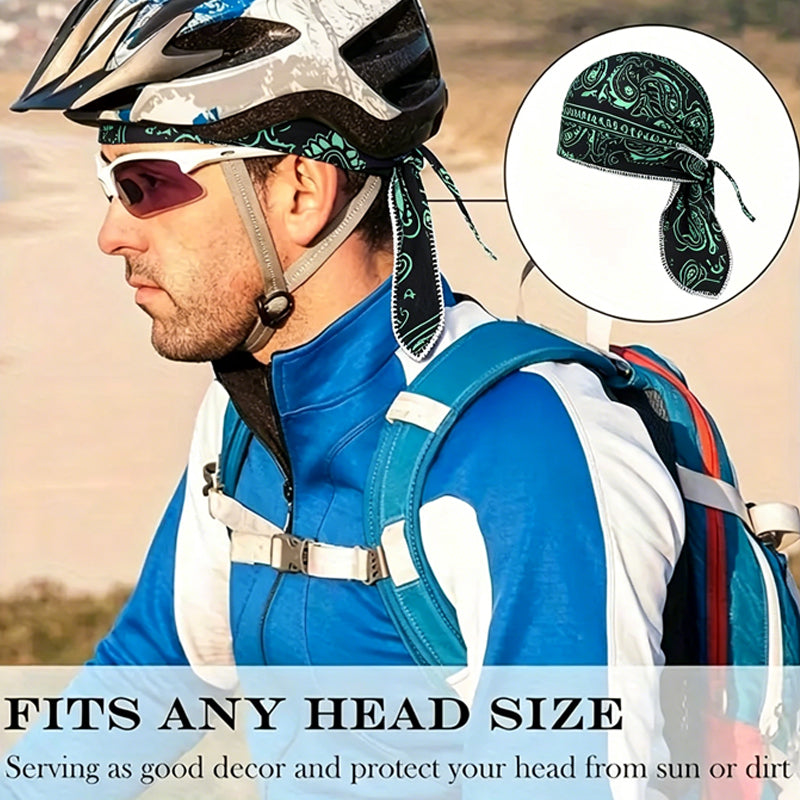 Paisley Cooling Headwrap & Helmet Liner