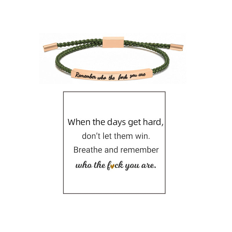 Braided Adjustable Inspire Bracelet