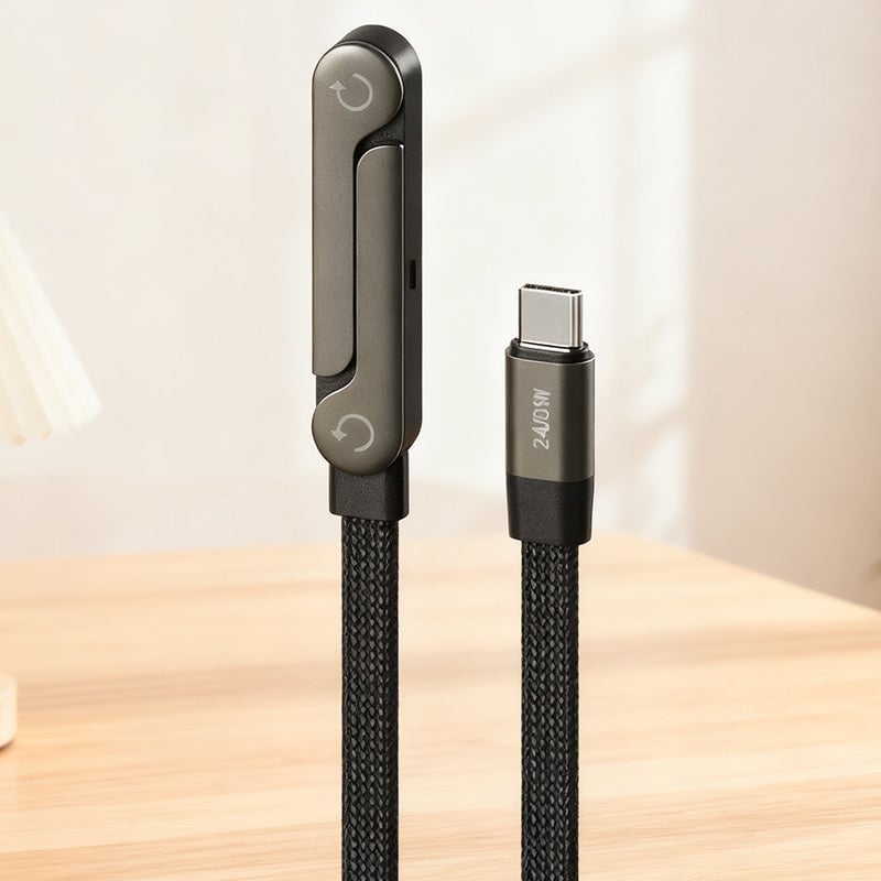 240W Ultra-Fast Charging Cable with Stand