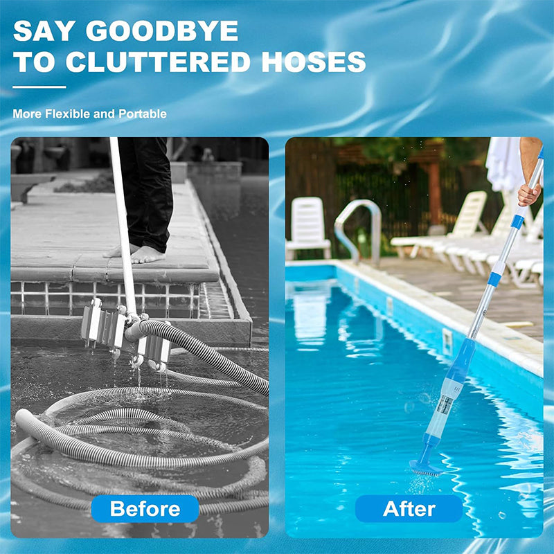 3-in-1 Cordless Rechargeable Powerful Motor Swimming Pool Vacuum Cleaner