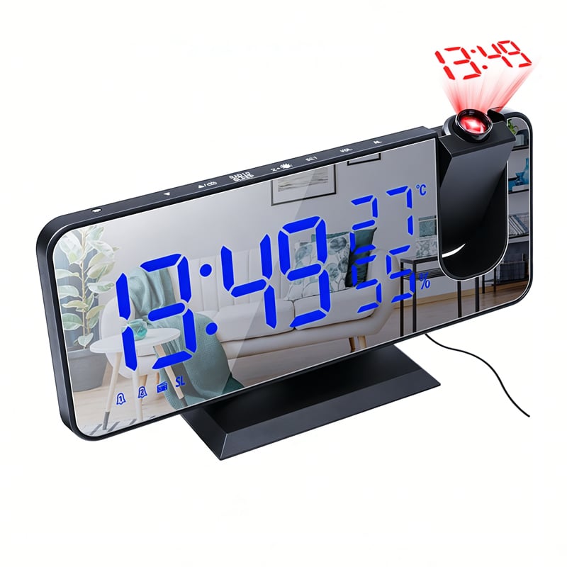 Temperature & Humidity Multifunctional Radio Projection Alarm Clock