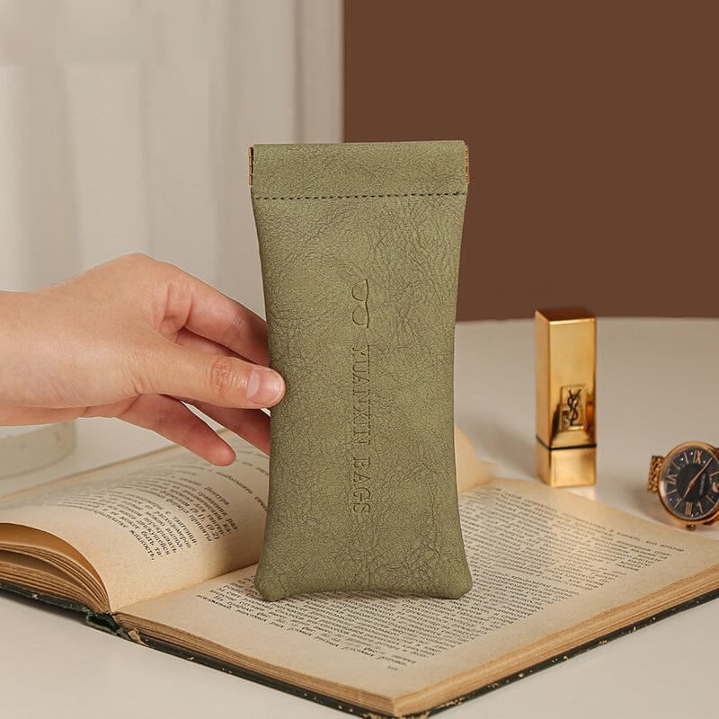 Bärbar komprimerad skärvbombglasögonfodral