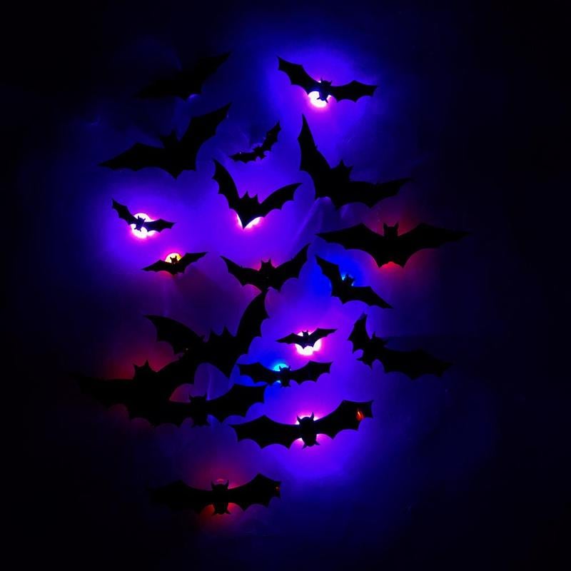 3D Fladdermusdesign LED Dekoration