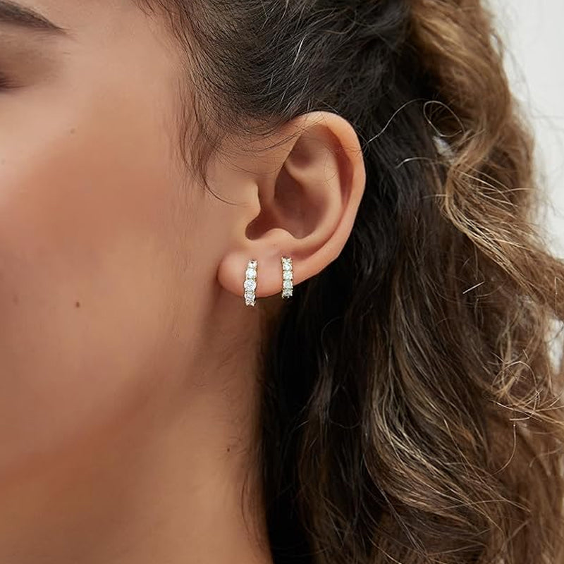 14K Gold-Plated Hoop Earrings