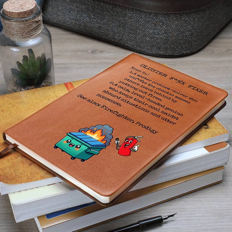 Funny Dumpster Fire Notebook