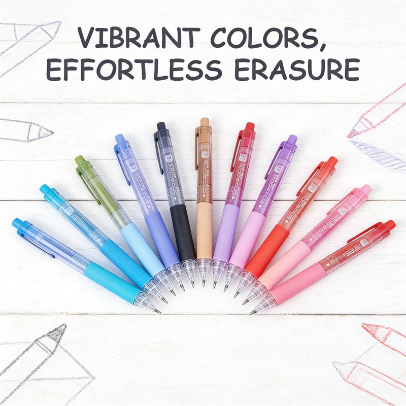 Retractable Erasable Gel Pen Set