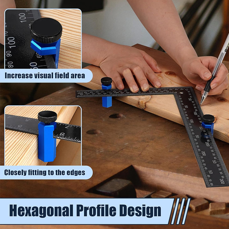 Right-angle ruler clamp