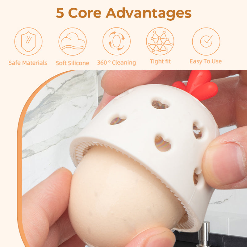 Silicone Egg Cleaner for Fresh Eggs