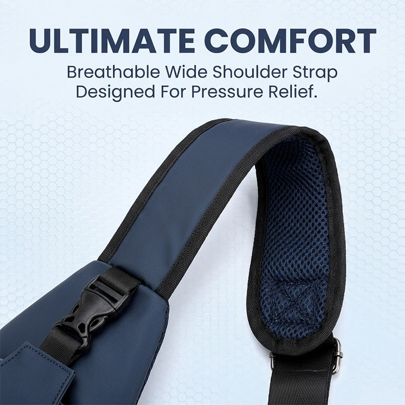 Men's Waterproof Oxford Sling Chest Bag