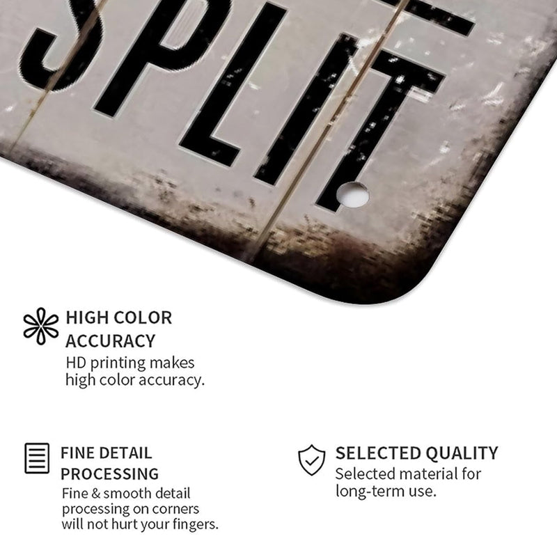 Funny Vintage Metal Bathroom Sign