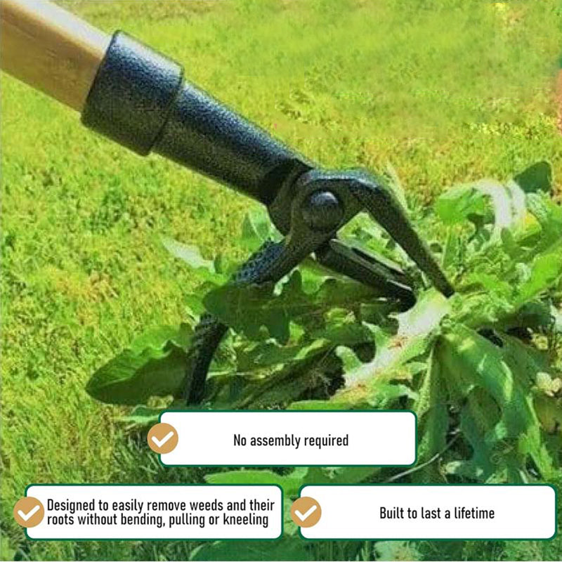 Stand Up Weed Puller Tool with Long Handle