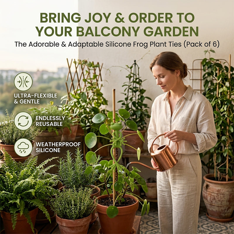 Multifunctional Bendable Frog Plant Ties & Organizers