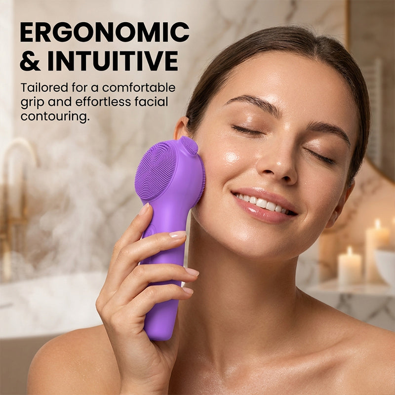Heated Silicone Facial Cleansing Device