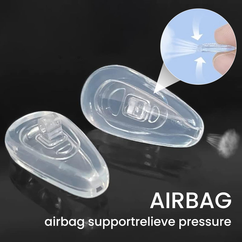 Soft Silicone Air Chamber Eyeglasses Nose Pads (10 pairs)