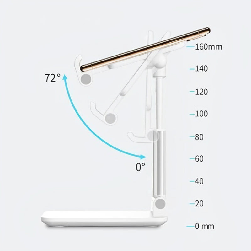 Fällbar skrivbordshållare