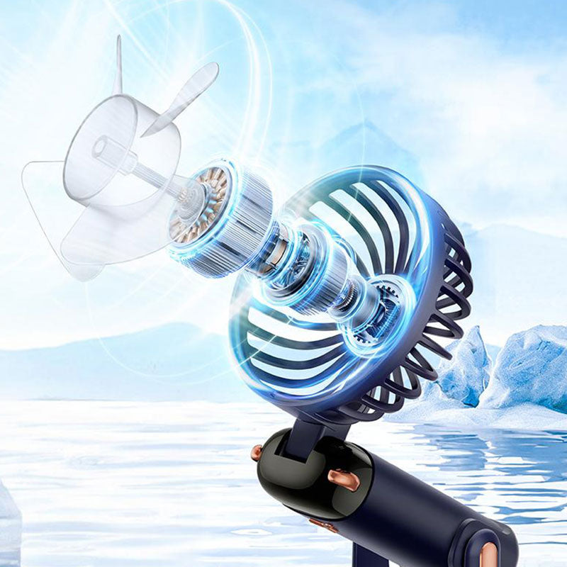 Portable Handheld Rechargeable Fan with Base