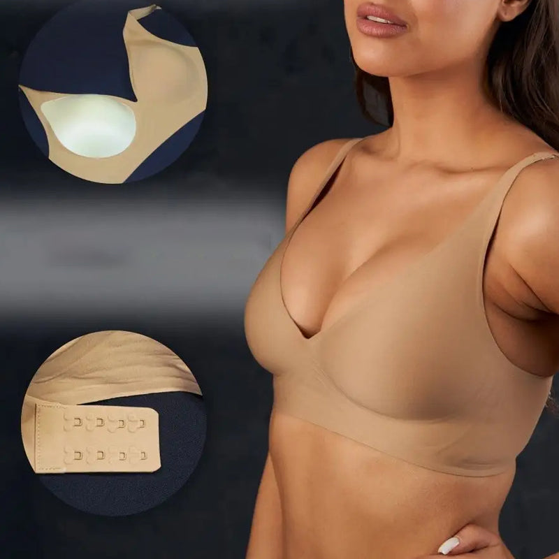Seamless Wireless Full-Cup Bra