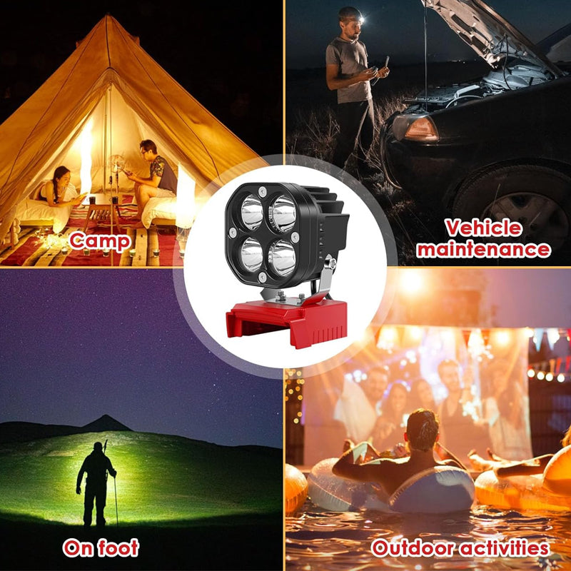 Portable Four-Leaf LED Work Light