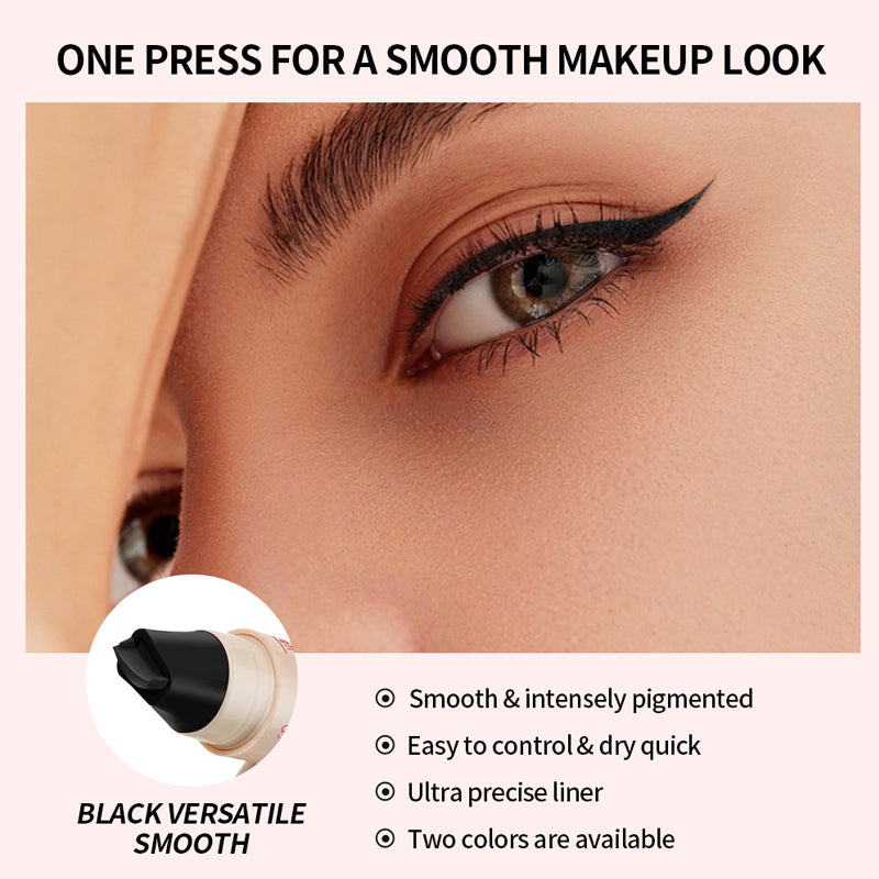 Dual-Head Design Rotating Eyeliner Stamp Pen