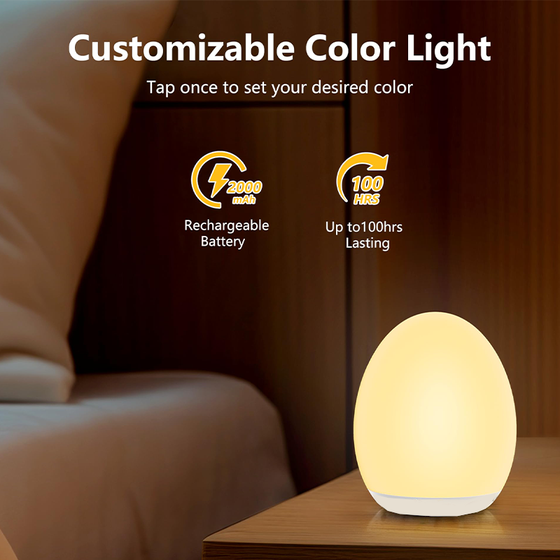 Portable Egg Night Light for Kids & Babies