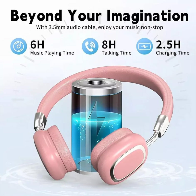 Wireless Headphones with Built-in Microphone