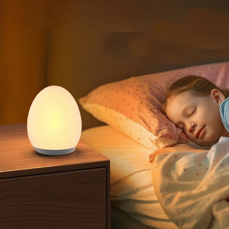 Dino Glow Egg – Soft Silicone Night Light with RGB Colors
