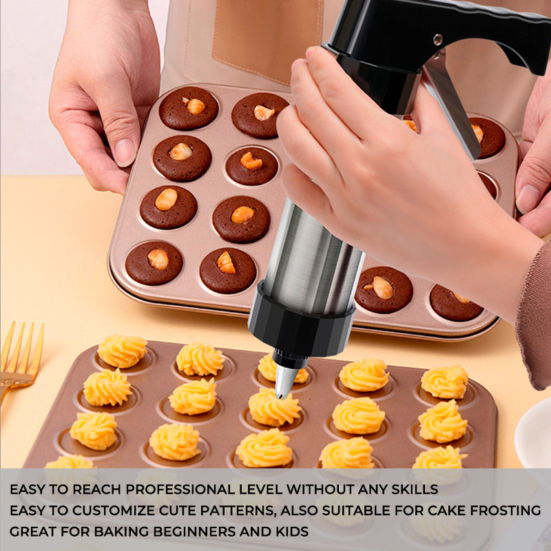 Stainless Steel Cookie Press & Biscuit Maker Set