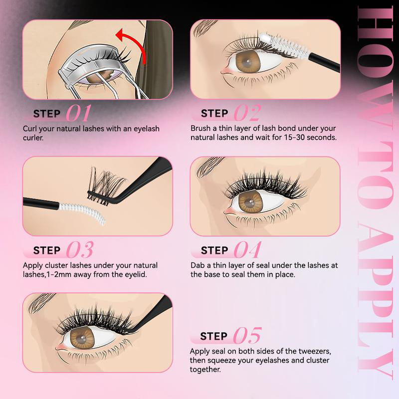 Dual-Ended Eyelash Glue – Waterproof & Clear