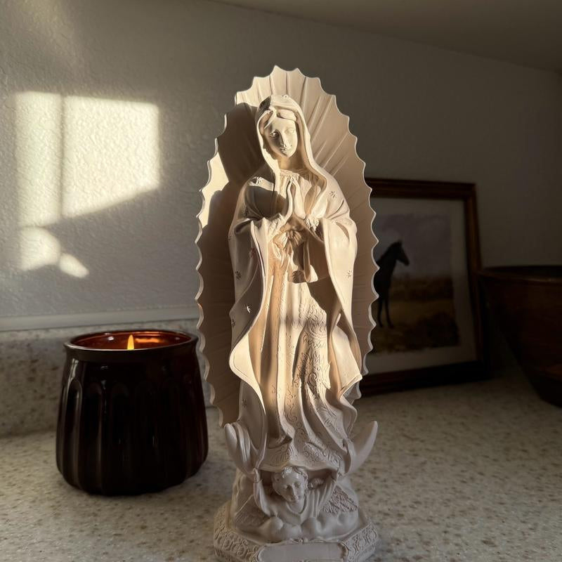 Virgen Mary Statue Decor