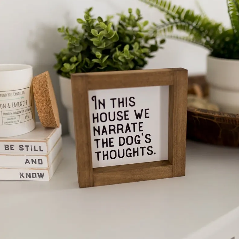 Pet Slogan Home Decorations